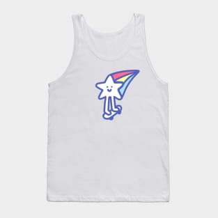 Shooting Star Riding A Skateboard Tank Top